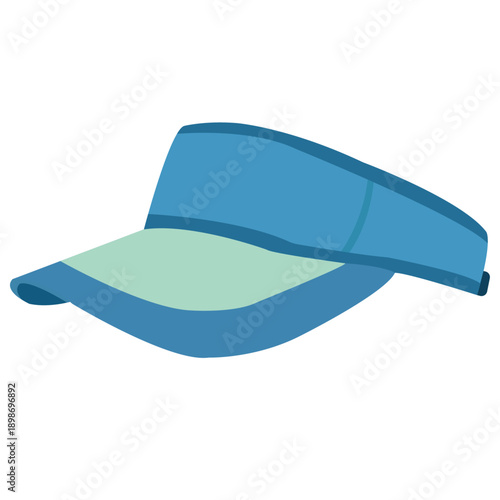 Visor hat, sports visor vector.