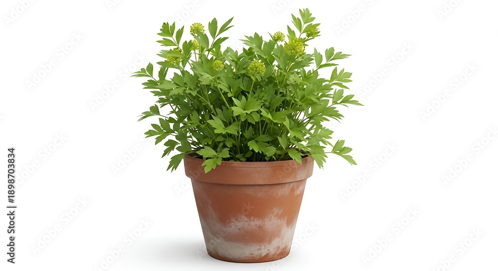 Fototapeta premium fresh herbs in a pot