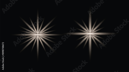 Black and White Lighting Effect Vector with Abstract Light and Shadow