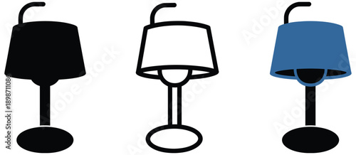 Keynote presentation icon featuring speech podium, microphone sign, presentation stage, and rostrum symbol in flat style, ideal for business, conference, and public speaking vector projects.