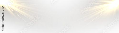 Yellow sun glowing with radiant light beams and sparkling sunlight forming magical abstract bright background with luminous flare, sparkling vector effect for illustration design.
