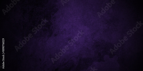 Old wall texture cement dark background abstract purple color design. Painted textured wall plaster rough background. Old metal surface with heavy grainy texture and rustic for interior design. 