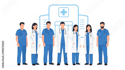 Medical Professionals: A team of dedicated healthcare providers, united in their mission to deliver exceptional patient care. They stand ready with professionalism and compassion.