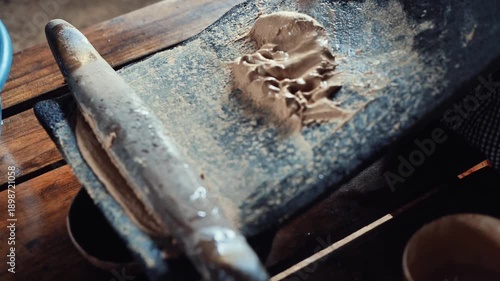 Preparing Mexican food in the town of Oaxaca, Mexico, with tradition, colors, and the local culture and nature.