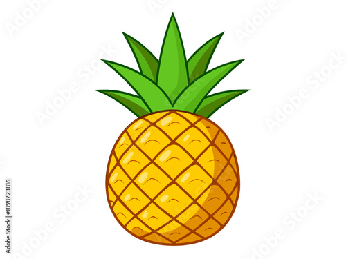 pineapple on a white background