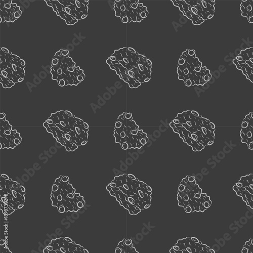 chocolate chip cookies pattern. chocolate cookies seamless pattern. doodle cookies seamless pattern. doodle chocolate cookies background