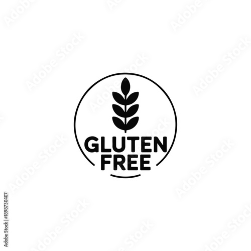 Gluten free logo design for healthy eating and dietary needs