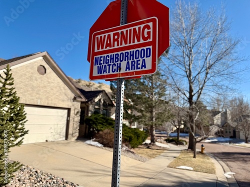 Neighborhood Watch Warning Sign