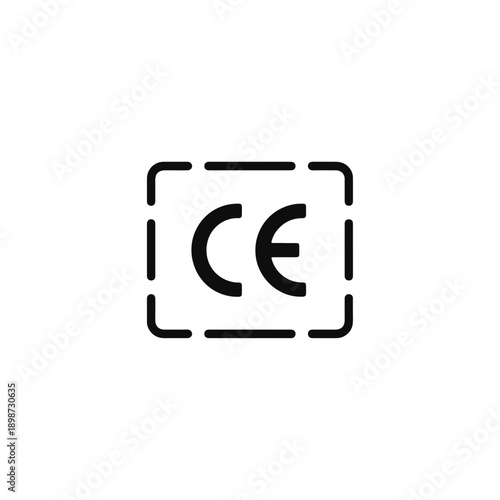 CE mark compliance certification symbol in modern design