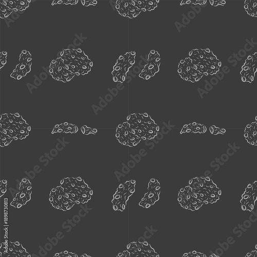 chocolate chip cookies pattern. chocolate cookies seamless pattern. doodle cookies seamless pattern. doodle chocolate cookies background
