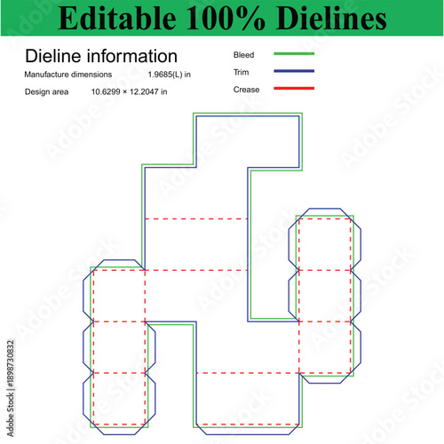 Editable 100% Dielines