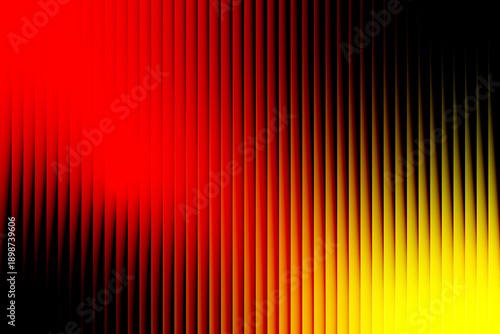 Vibrant gradient of red, black, and yellow hues in a dynamic digital artwork