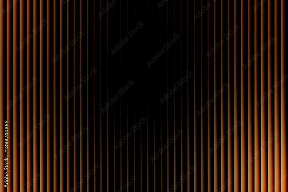 Obraz premium A series of vertical lines gradating from dark to light and warm colors.
