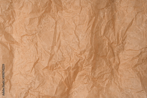 Crumpled paper as background. Top view.