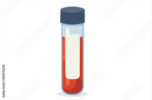 Sample in Test Tube for Medical Analysis and Research