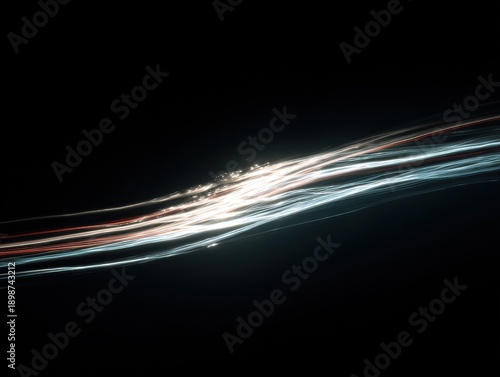 thin light trails overlay isolated on a transparent background 