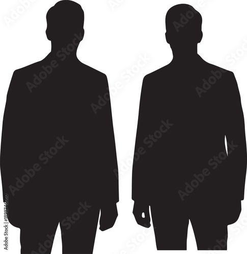  man black silhouette vector