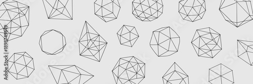 Angular polygon mesh design – Suitable for scientific data visualization, engineering concepts, or 3D modeling assets.