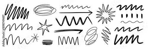 Casual pen doodle accents - Ideal for playful social media graphics.