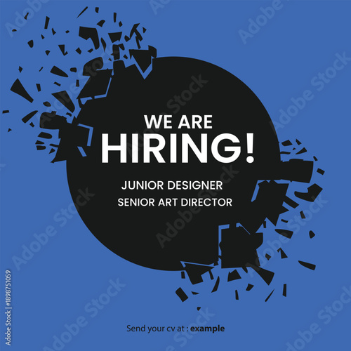 We Are Hiring Creative Designers – Junior Designer and Senior Art Director Job Vacancy Banner
