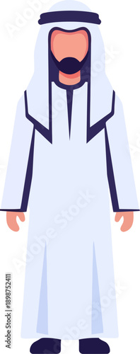 Middle Eastern man in traditional attire 1.