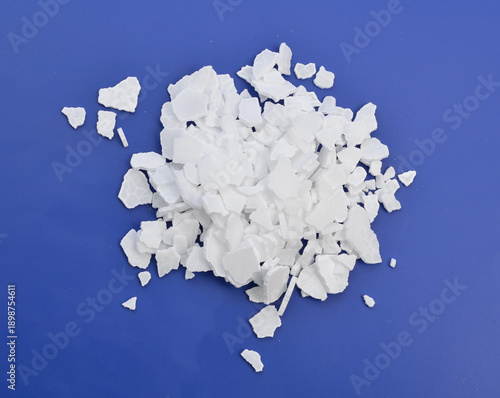Potassium hydroxide KOH, and is commonly called caustic potash.