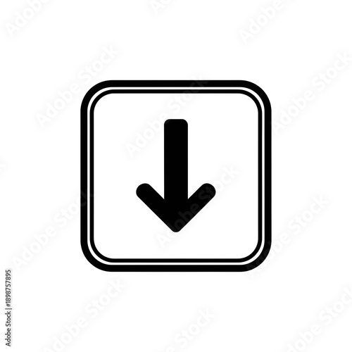A translucent download button with an arrow, set against a soft gradient background, inviting users to click and download content. 
