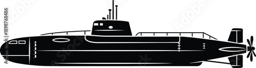 Industrial and maritime icon set including excavators, dump trucks, factories, oil rigs, cargo trains, tools, power plants, and submarine vector silhouette illustrations.