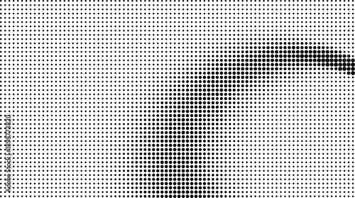Grunge halftone gradient background.  Retro pixelated backdrop. Dotted gradient halftone.  Fading grunge gritty noise wallpaper. halftone dot pattern vector background