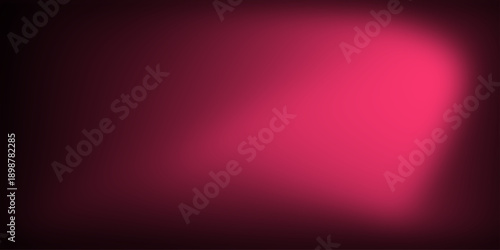 Abstract Pink Neon Glow on Dark Background with Soft Light Leak