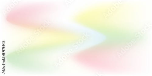 Abstract Pastel Mesh Gradient Background with Soft Mint and Peach Waves