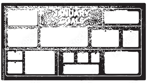 Monochrome Brick Wall Pattern Featuring Rectangular Grid Segments.