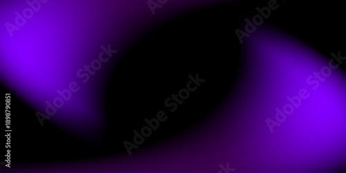 Abstract Electric Purple and Violet Neon Mesh Gradient on Black Background