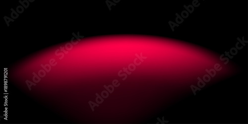 Vibrant Red Neon Spotlight Mesh Gradient on Dark Black Background