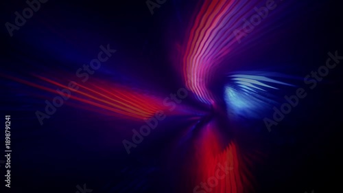 Abstract Hyperspace Jump Light Speed Wormhole. This dynamic design represents speed, time travel, technology, and cyberspace travel. 3D render seamless loop animation