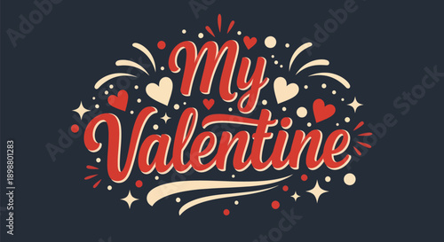 Valentines day greeting card design