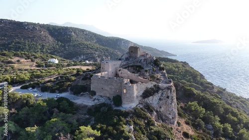 Wallpaper Mural Kritinia Castle aerial panorama Rodos Greece coastline Torontodigital.ca