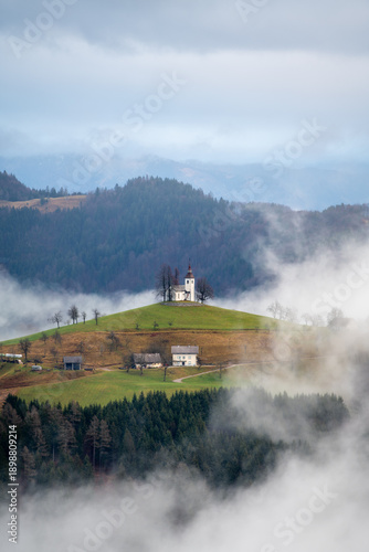 view of the Cerkev Sv. Tomaž church