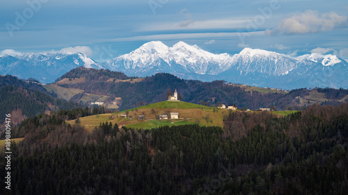 view of the Cerkev Sv. Tomaž church