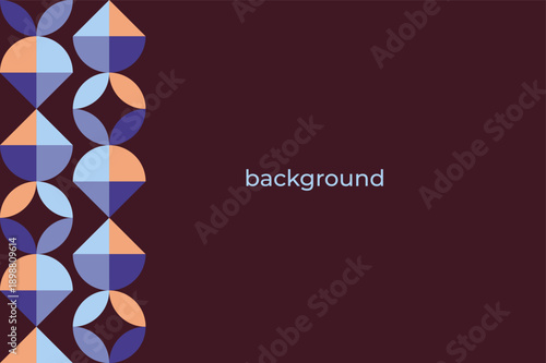 Vector graphics, abstract background in trend colors for presentation, banner, inscription