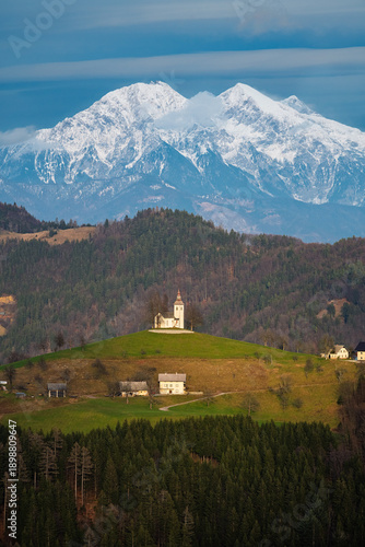 view of the Cerkev Sv. Tomaž church