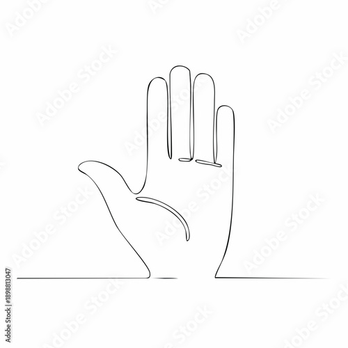 Illustration minimaliste d’une main avec motifs symboliques sur fond clair. Idéal pour projets liés à la chiromancie, au bien-être, à l’anatomie ou au design spirituel.