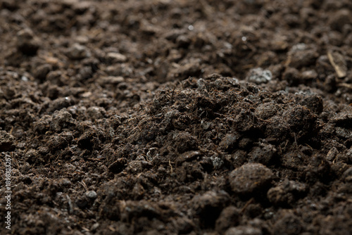 Photos Close-up Rich Dark Soil and Dirt Texture Macro Photography