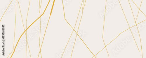 Gold Kintsugi crack pattern on whitish background