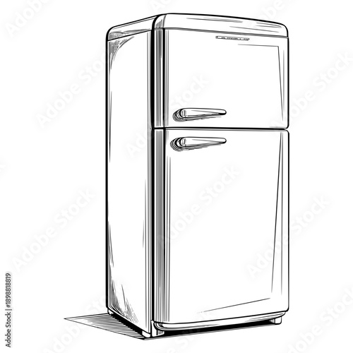 Kitchen appliance in vector art style for design projects