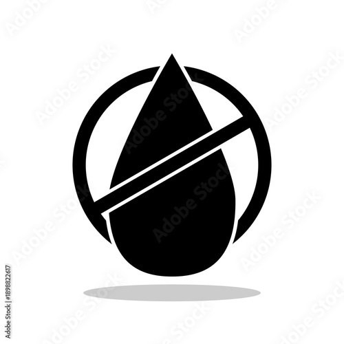 No trans fats, palm oil free, no mineral oil sign with shadow