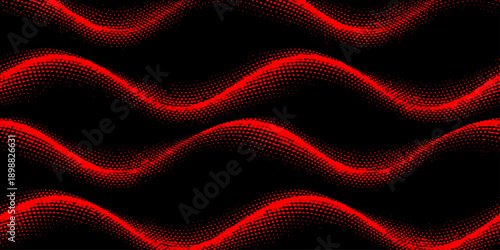 Abstract red and yellow flowing silk wave background with smooth light texture for modern wallpaper design
