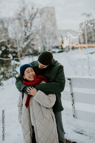 Korean woman and Caucasian ...