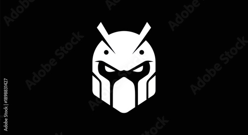 Abstract owl mask illustration