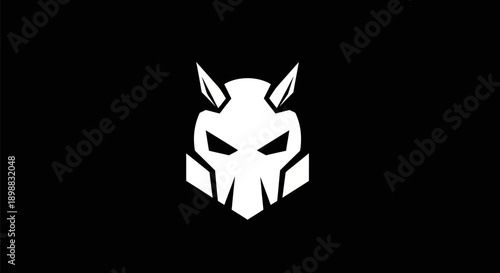 Abstract warrior mask symbol